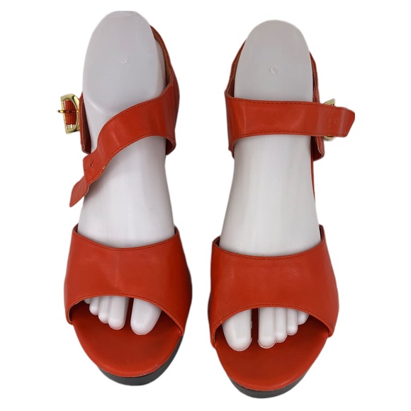 Agape Orange Platform Sandals - Picture 3 of 11